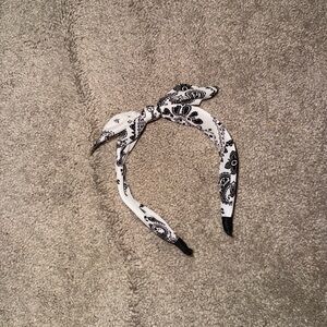 Target Black and White Paisley Hairband